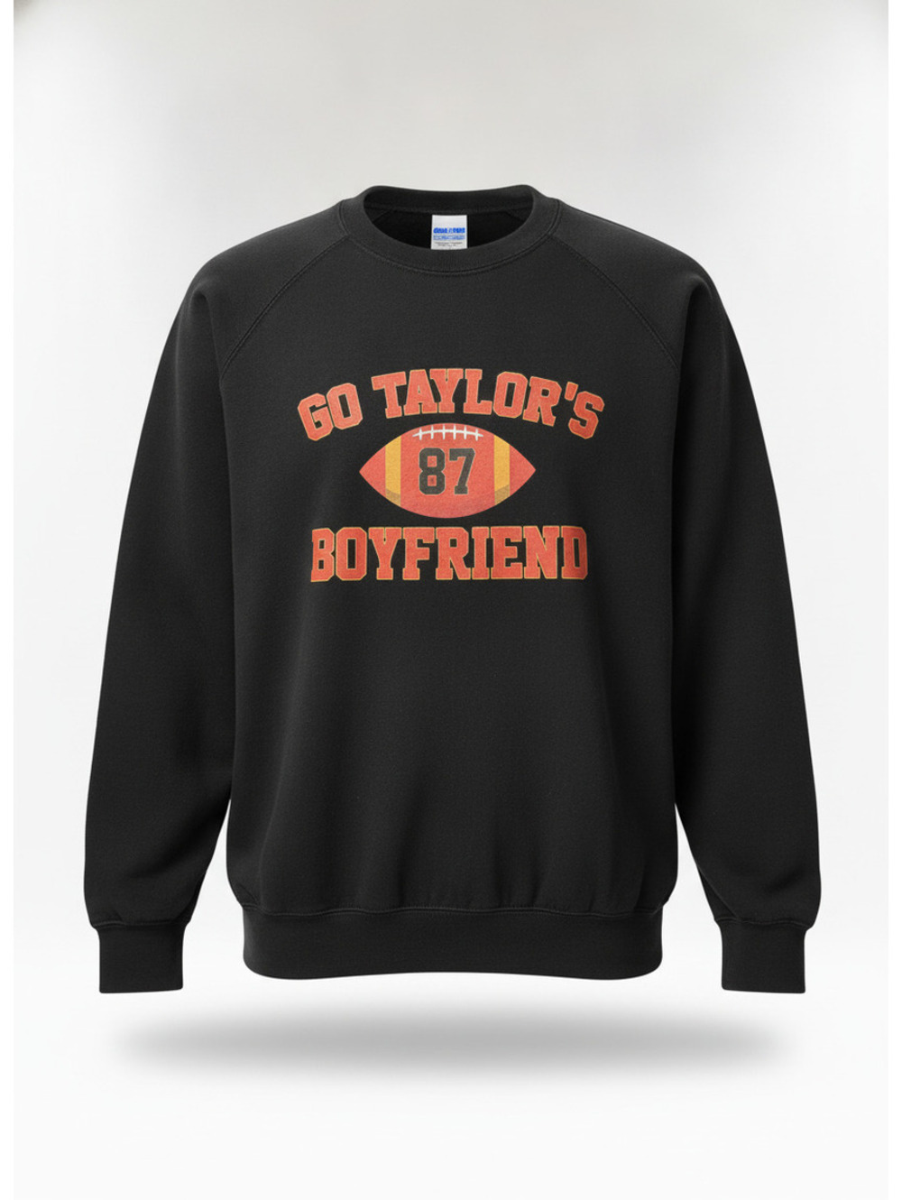 Go Taylor's Boyfriend 87 Black Crewneck Sweatshirt